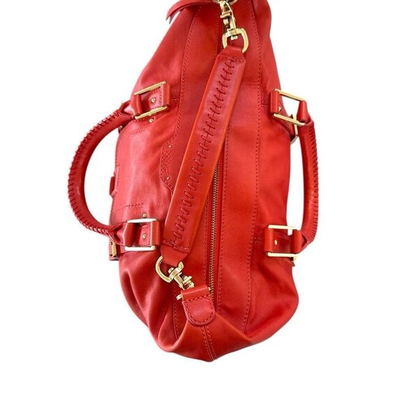 Botkier  Coral leather handbag satchel large shoulder/hand straps stunning mint - Picture 3 of 9